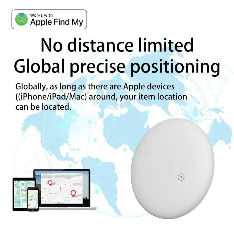 Apple Find My Smart Mini Cat & Dog Pet Tracker, Ios Compatible, Leather Adjustable Collar, Small Medium Large Dogs Puppies