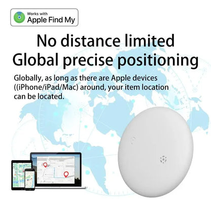 Apple Find My Smart Mini Cat & Dog Pet Tracker, Ios Compatible, Leather Adjustable Collar, Small Medium Large Dogs Puppies